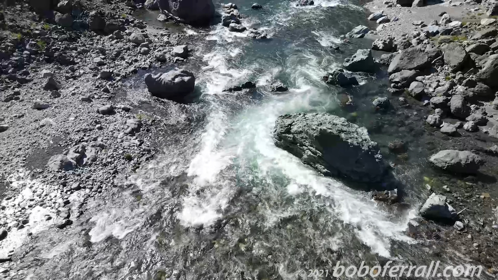 Flying The Middle Fork Eel River Above Swallow Rock to Dos Rios Bridge - April 2021