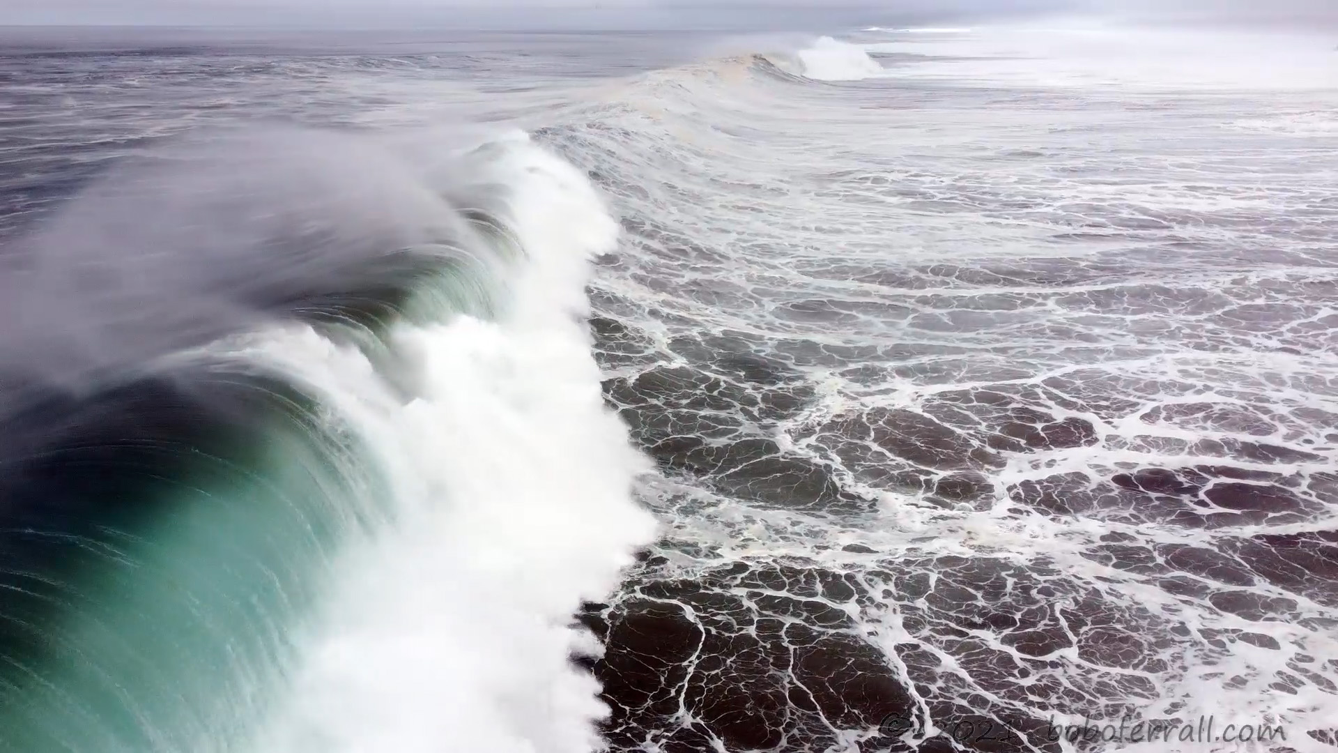 PM1-1733, Beautiful Pacific Ocean Wave From January 10th 2021 at Fort Bragg, Ca, USA By Robert OFerrall